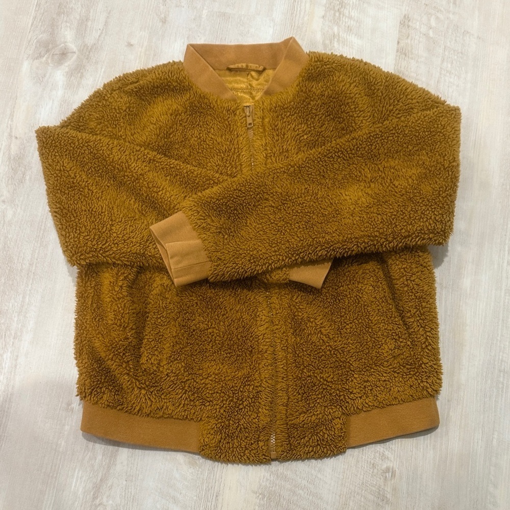 J. Crew Mercantile Gold Plush Jacket